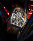 Seagull x CN Racing Team Collaboration Tonneau Dial Skeleton Watch 42mm