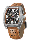 Seagull x CN Racing Team Collaboration Tonneau Dial Skeleton Watch 42mm