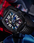 Seagull x CN Racing Team Collaboration Tonneau Dial Skeleton Watch 42mm